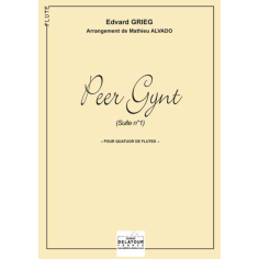 Suite n°1 of Peer Gynt for flute quartet