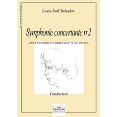Symphonie concertante N°2 for oboe and strings with piano (PARTS ON HIRE)