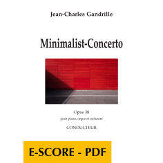 Minimalist-Concerto for piano, organ and orchestra - (FULL SCORE) - E-score PDF