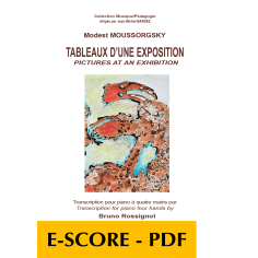 Pictures at an Exhibition for piano 4 hands - E-score PDF